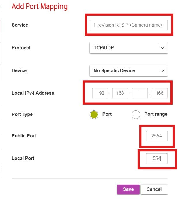 Port Mapping Example 2