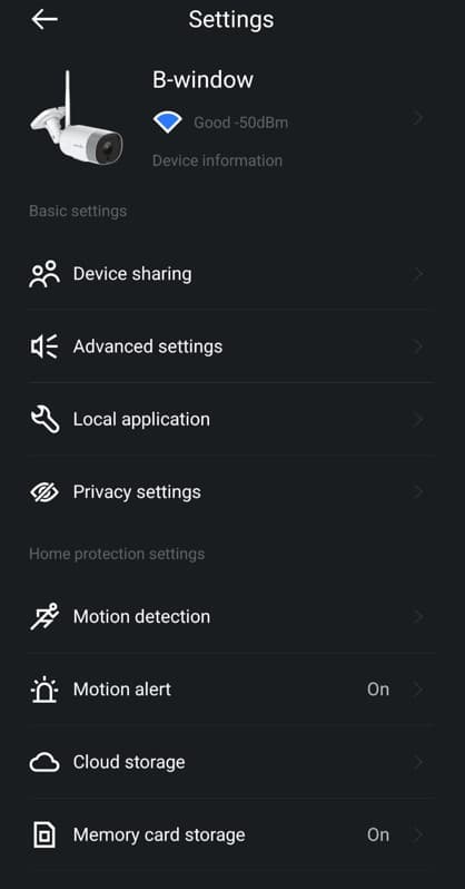 RTSP Settings Example 1