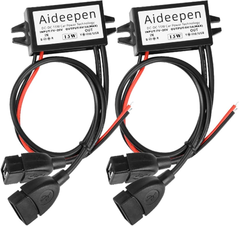 12V to 5V DC Step-Down USB Converter