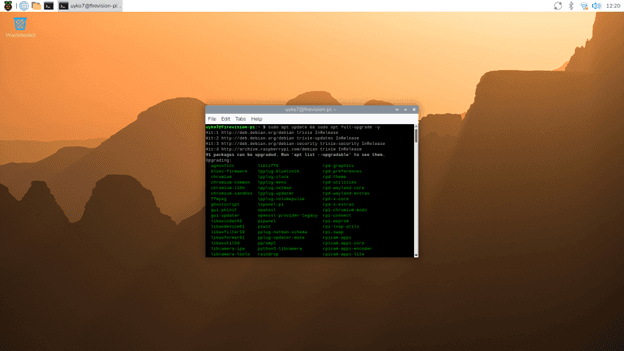 PiVPN installation command in terminal